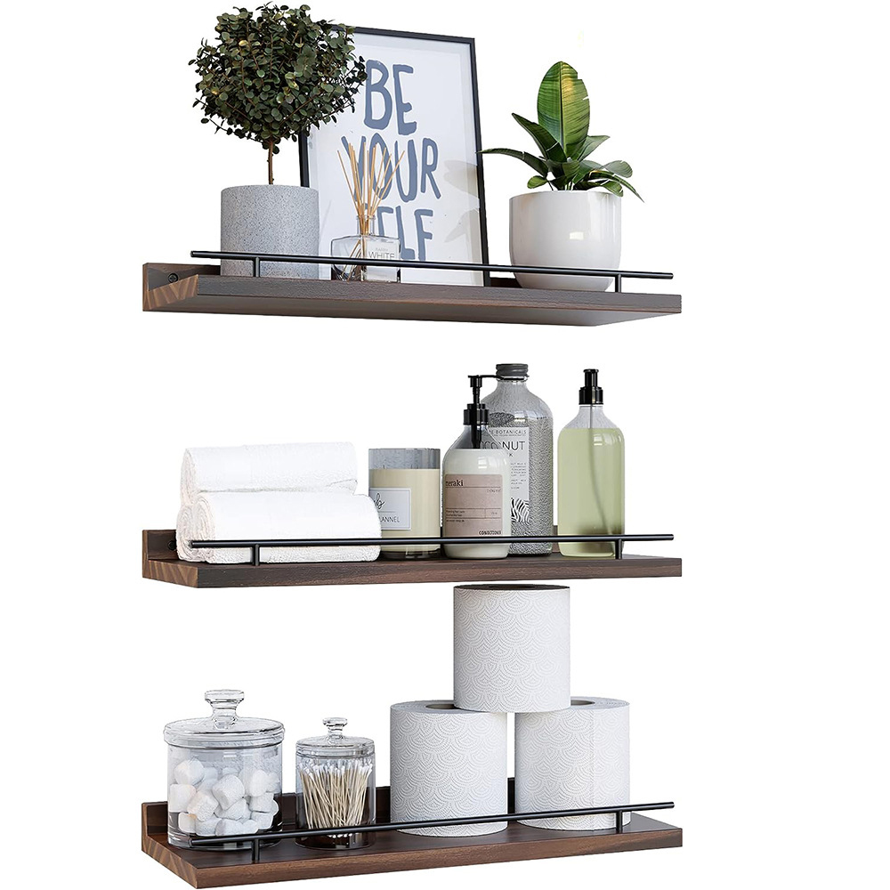 Home Bathroom Shelf - رف تخزين خشبي للحمام والمطبخ ،
