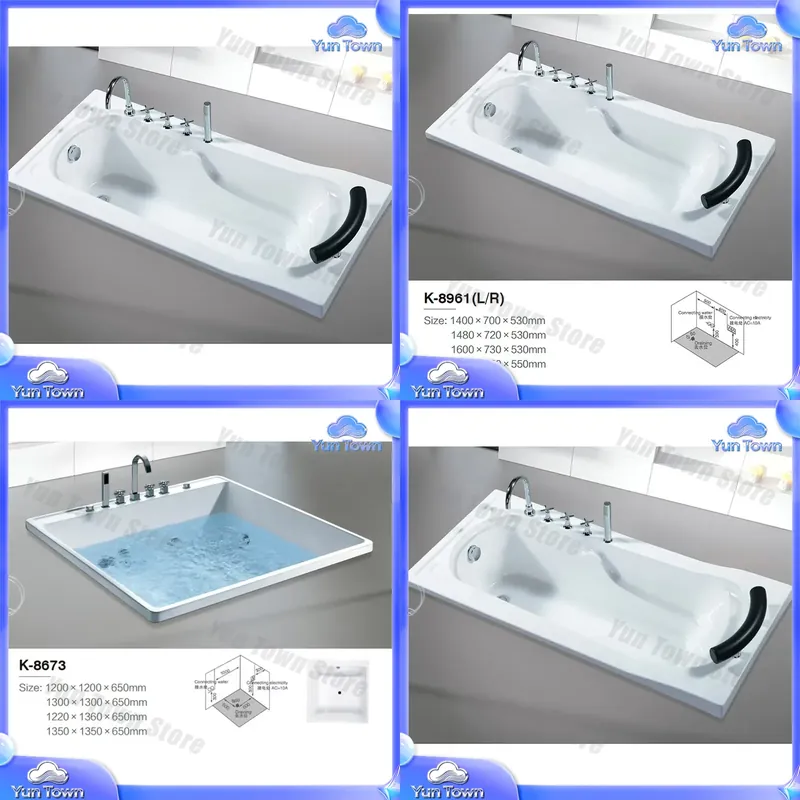 Home Bathroom Jacuzzi Tub - حوض استحمام ساخن فردي للسبا المنزلي