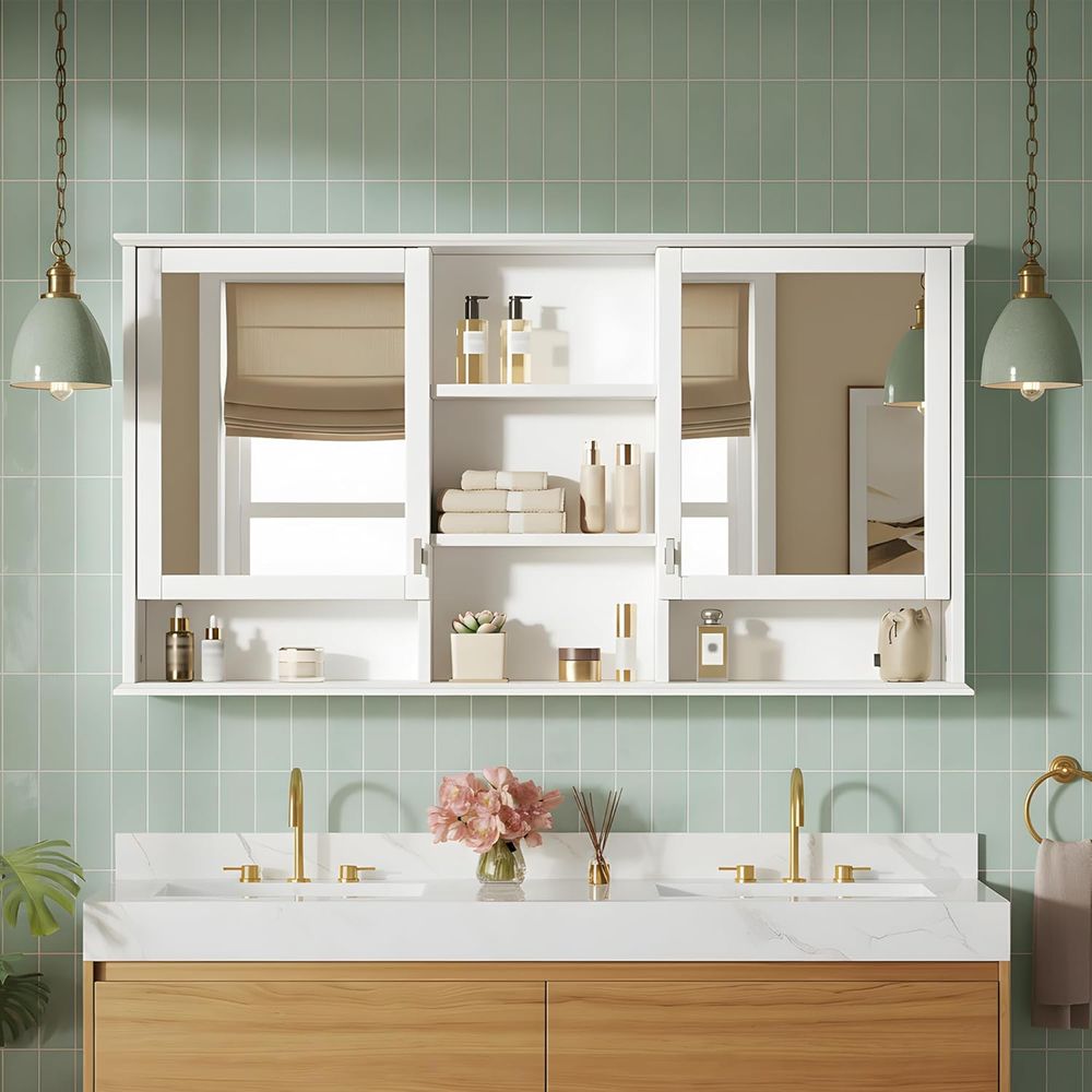 Home Bathroom Shelf - خزانة أدوية للحمام مقاس 55 ×