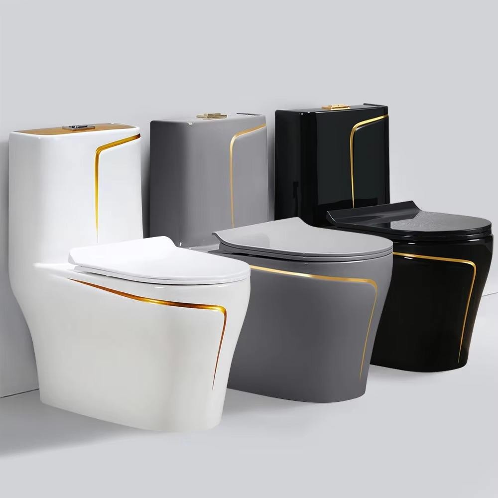 Home Bathroom Ware - مرحاض سيراميك فاخر مثبت على الأرض