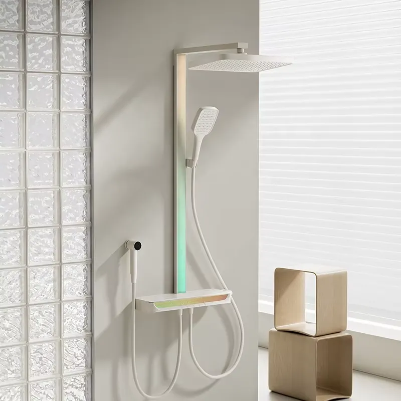 Home For Bathroom - طقم دش رقمي نحاسي بتصميم شلال،