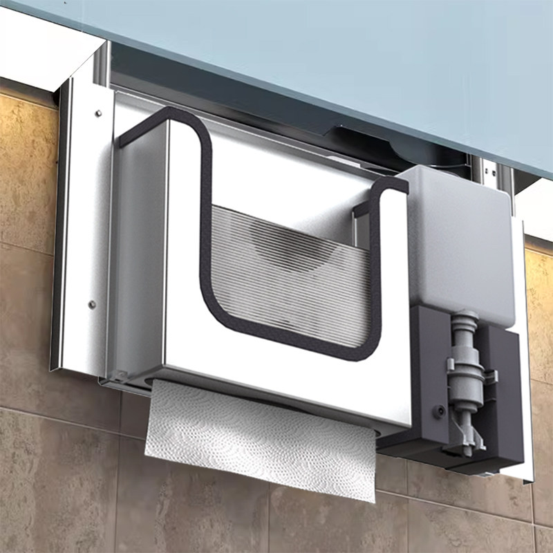 Home Bathroom Hand Dryer - موزع مناديل ورقية مخفي من الفولاذ