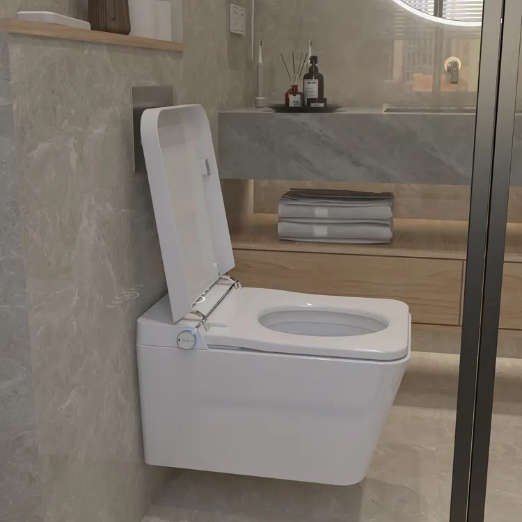 Home Bathroom Ware - مرحاض ذكي معلق على الحائط مع