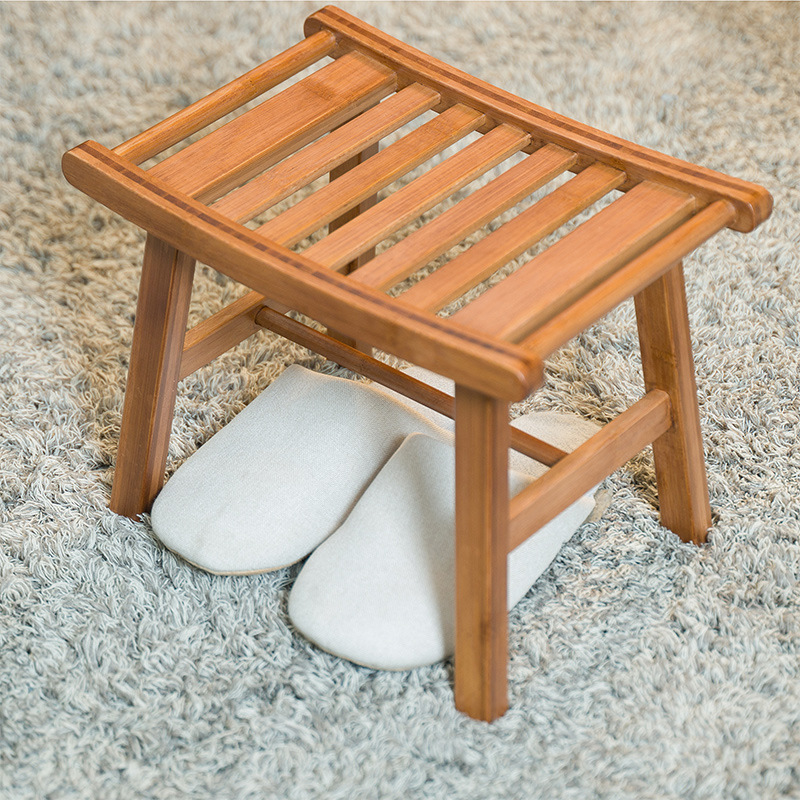 Home Bathroom Sauna - مقعد استحمام من الخيزران مقاوم للانزلاق،