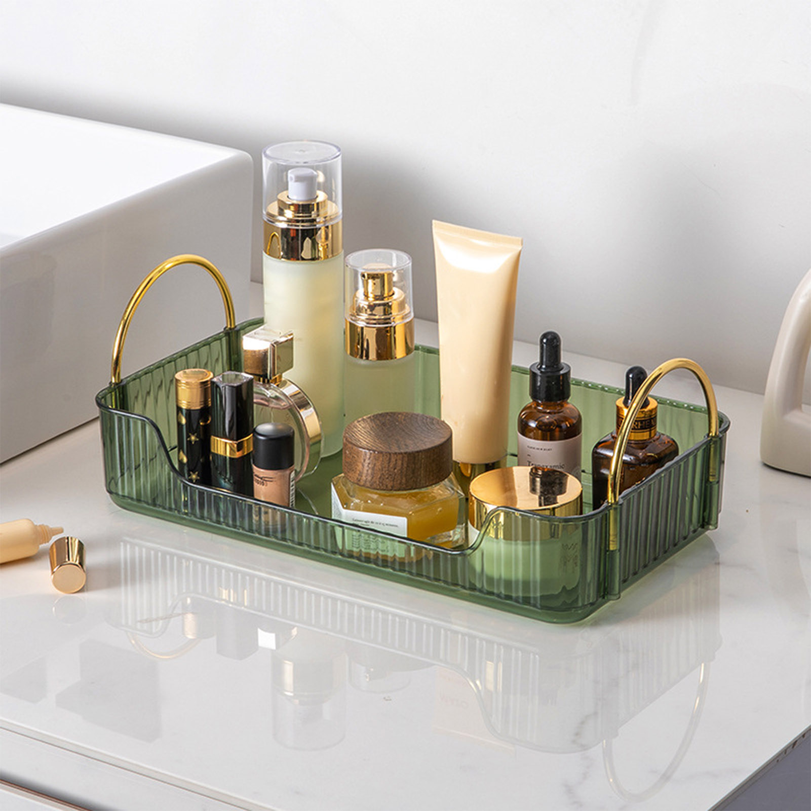 منظم حمام فاخر من الأكريليك لت - مراجعة Home Office Bathroom وسعره
