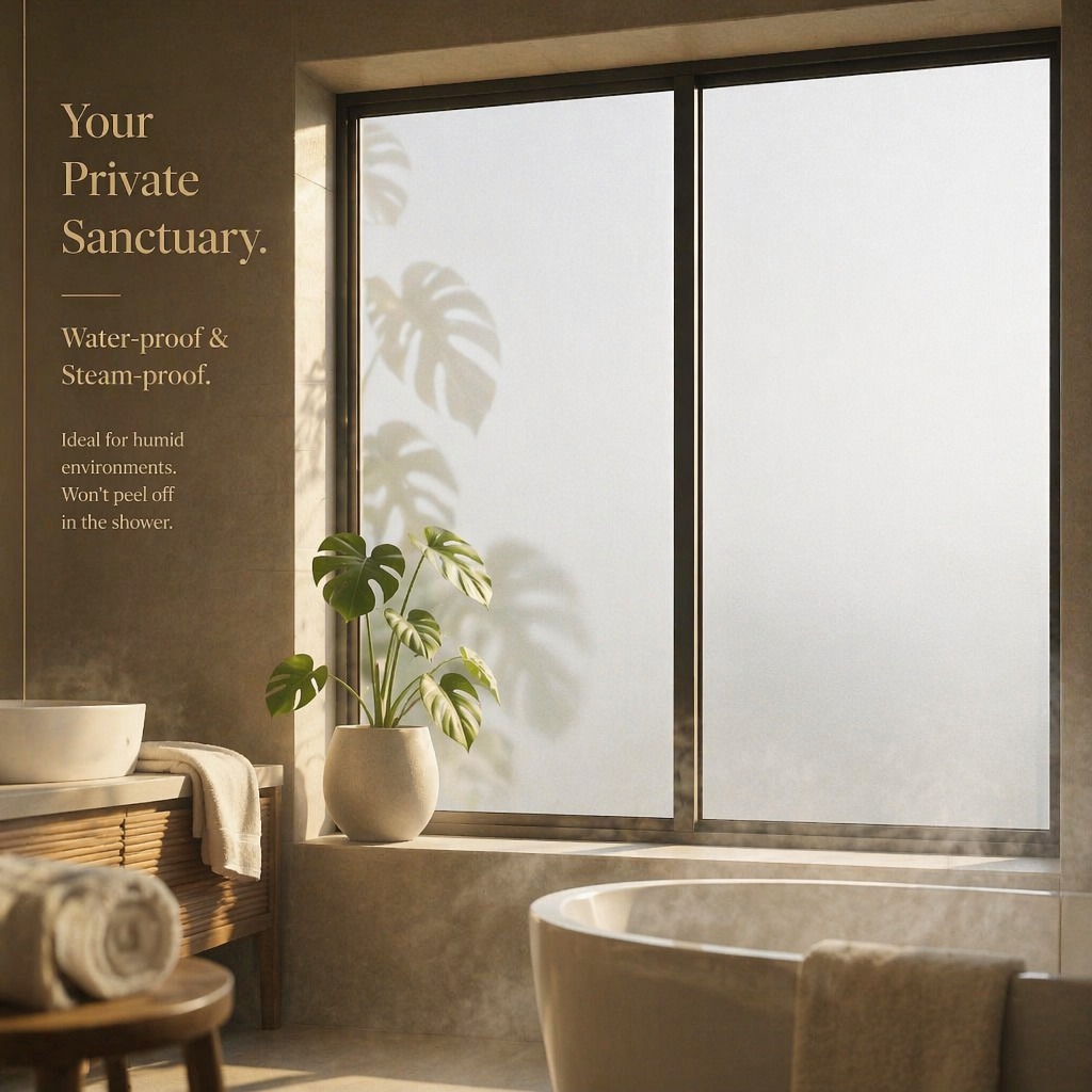 فيلم نوافذ مصقول للخصوصية، شفا - مراجعة Home Office Bathroom وسعره