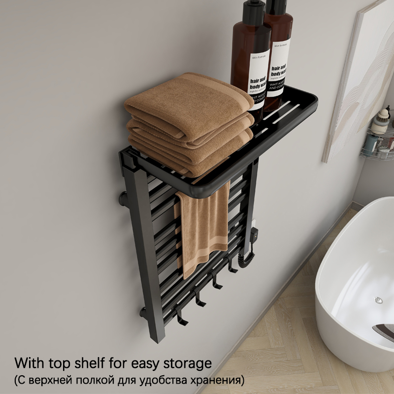 الحمام تسخين كهربائي قضيب تعلي - مراجعة Home Bathroom Shelf وسعره
