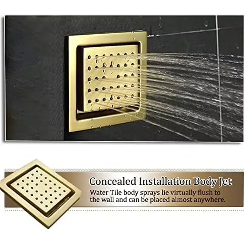 مجموعة دش ذكية بإضاءة LED مع ن - مراجعة Home For Bathroom وسعره