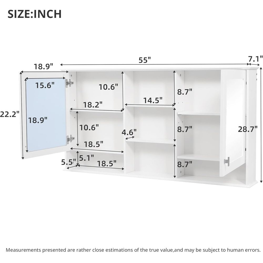 خزانة أدوية للحمام مقاس 55 × 2 - مراجعة Home Bathroom Shelf وسعره