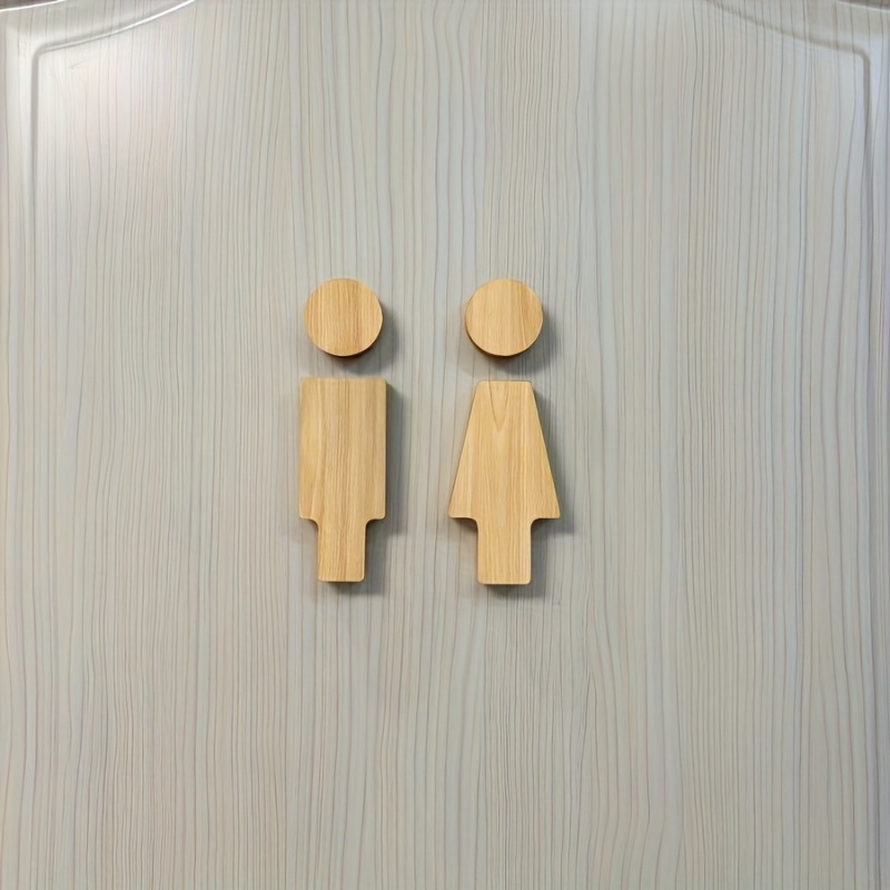 قطعتان من لافتة الحمام الخشبية - مراجعة Home Office Bathroom وسعره