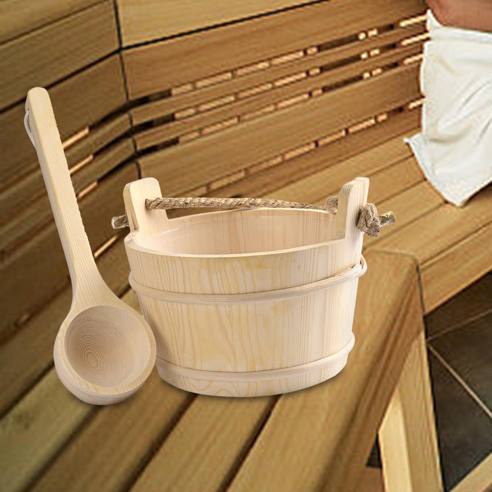 4L برميل ساونا خشبي مع ملعقة غ - مراجعة Home Bathroom Sauna وسعره