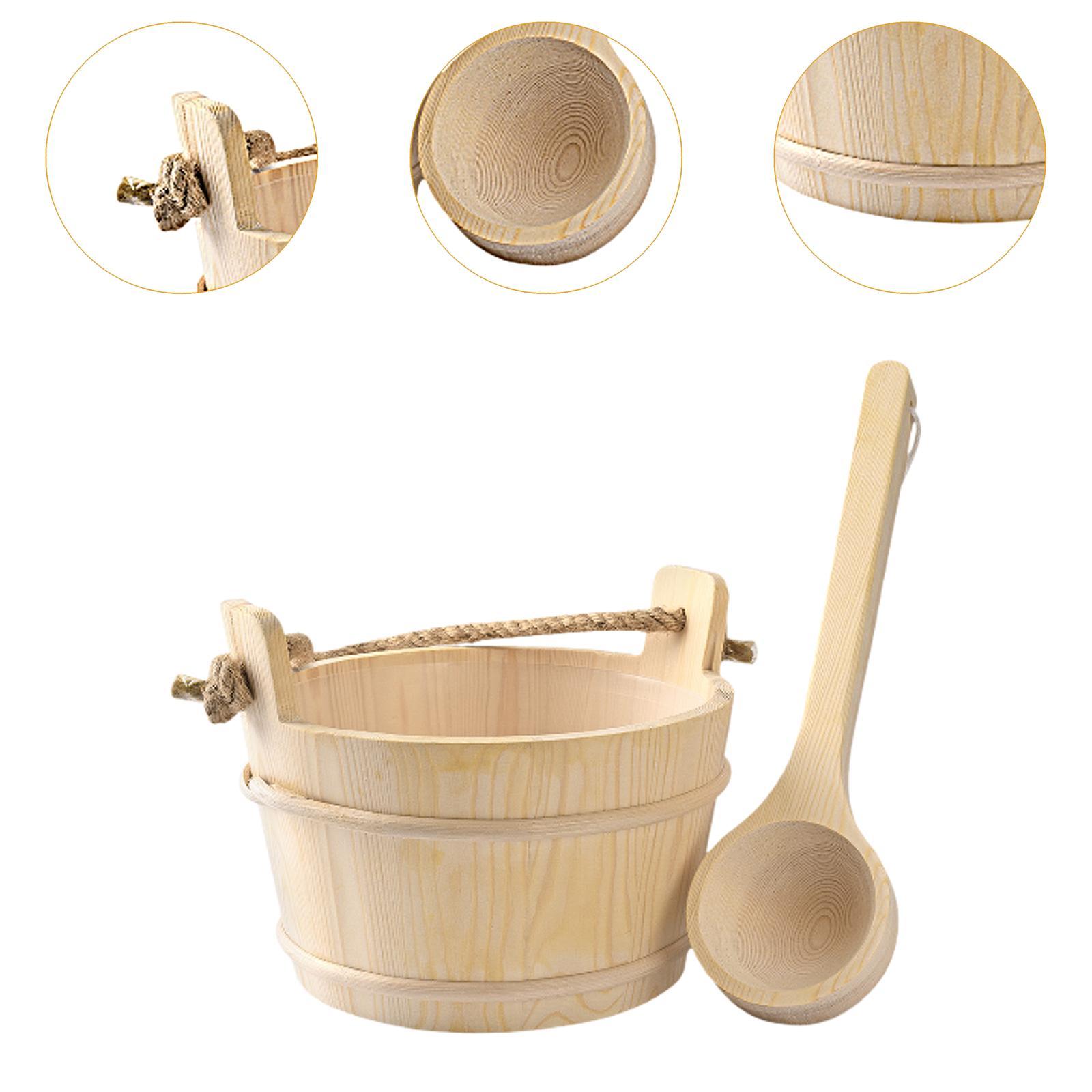 4L برميل ساونا خشبي مع ملعقة غ - مراجعة Home Bathroom Sauna وسعره