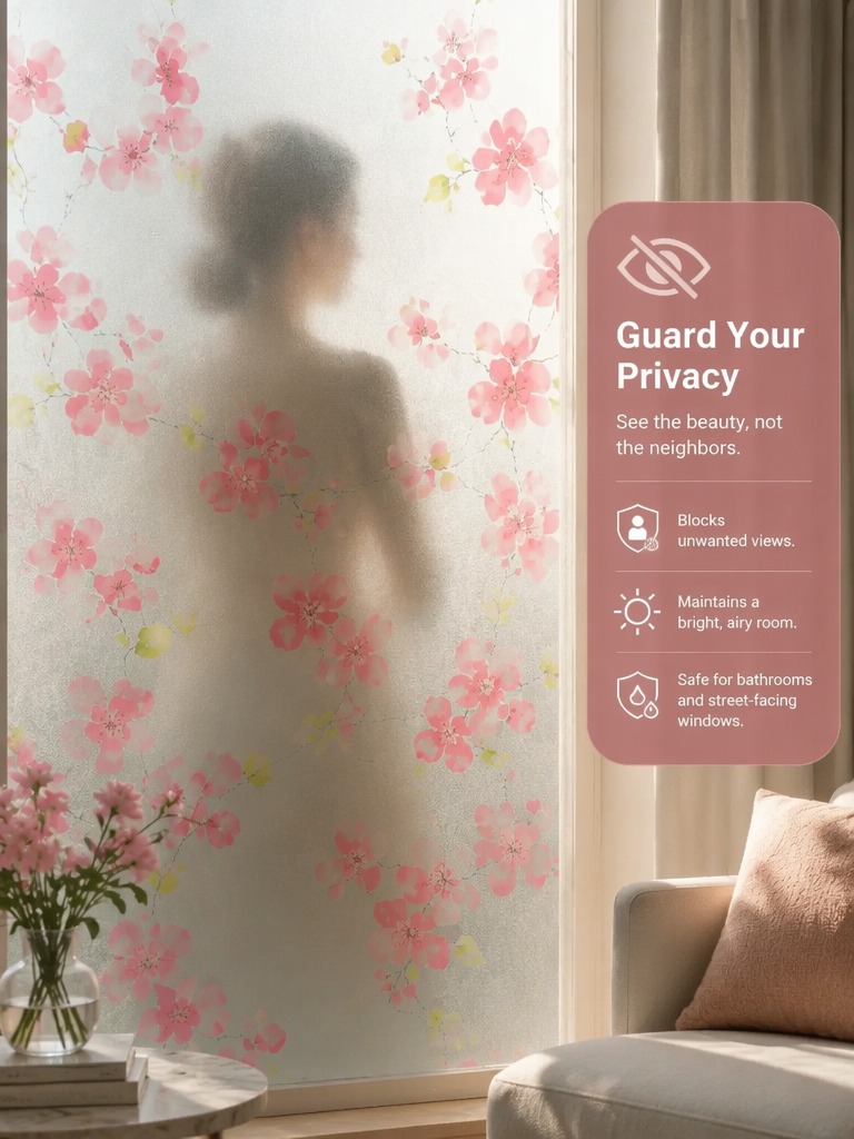 فيلم نوافذ للخصوصية مصقول شبه  - مراجعة Home Office Bathroom وسعره