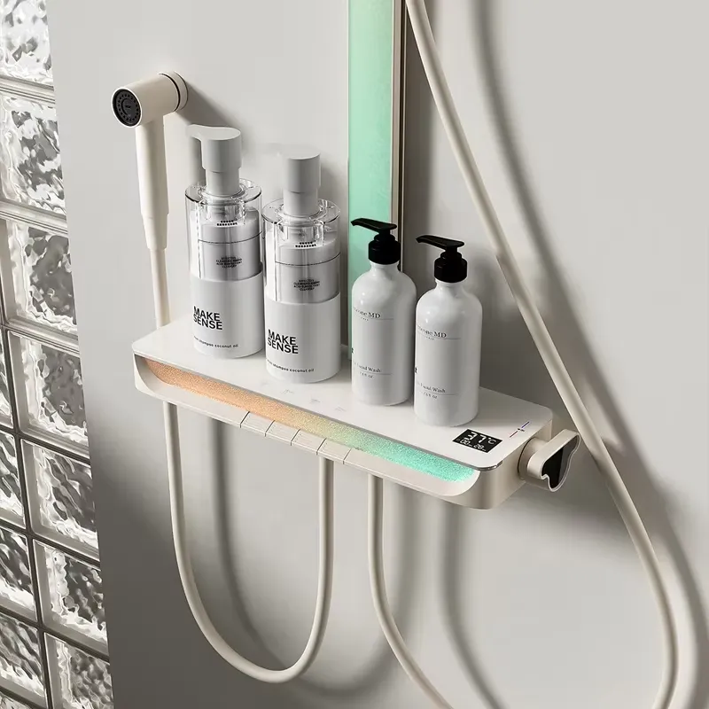 طقم دش رقمي نحاسي بتصميم شلال، - مراجعة Home For Bathroom وسعره