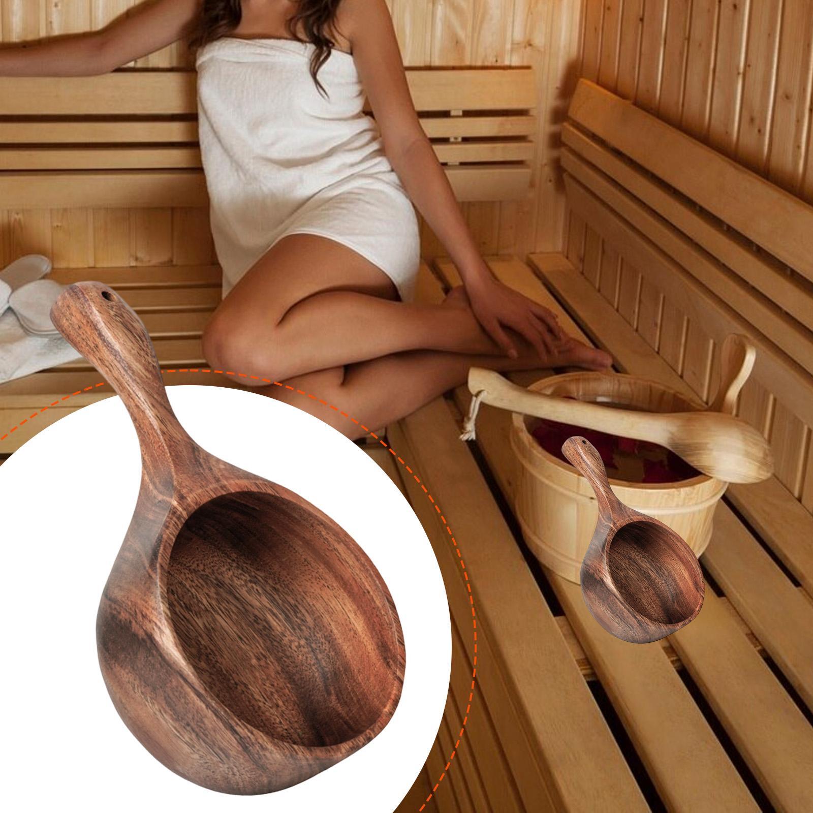 مغرفة ساونا خشبية، مغرفة ماء ل - مراجعة Home Bathroom Sauna وسعره