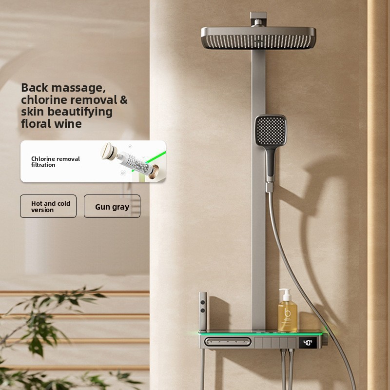 مجموعة دش نحاسية ذكية بشاشة رق - مراجعة Home For Bathroom وسعره