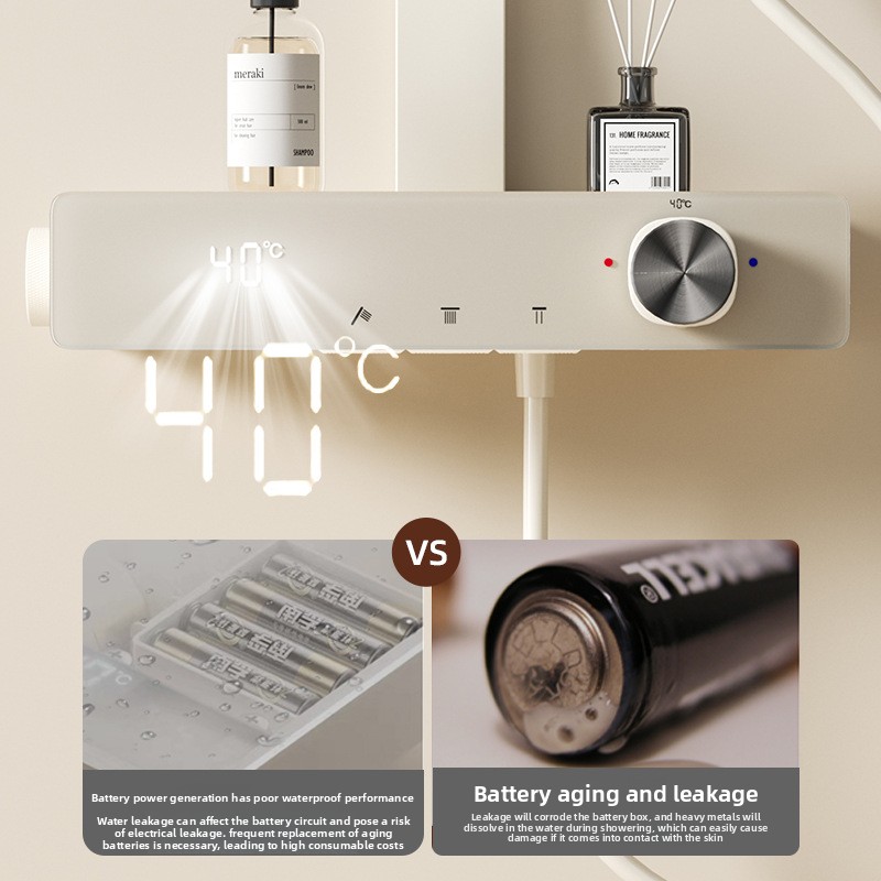مجموعة دش نحاسية ذكية بشاشة رق - مراجعة Home For Bathroom وسعره