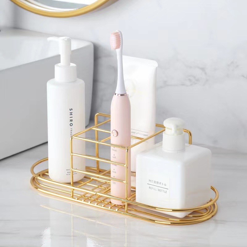 حامل فرشاة أسنان ذهبي مثبت على - مراجعة Home Bathroom Shelf وسعره