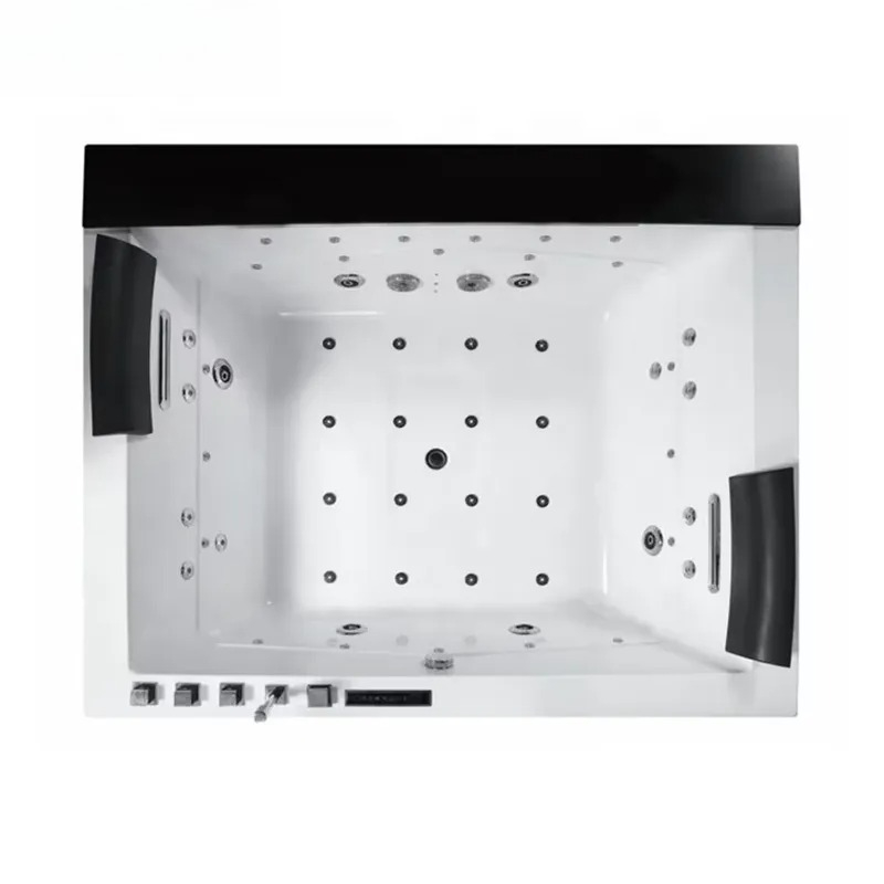 جاكوزي مزدوج مع تحكم رقمي وميز - مراجعة Home Bathroom Jacuzzi Tub وسعره