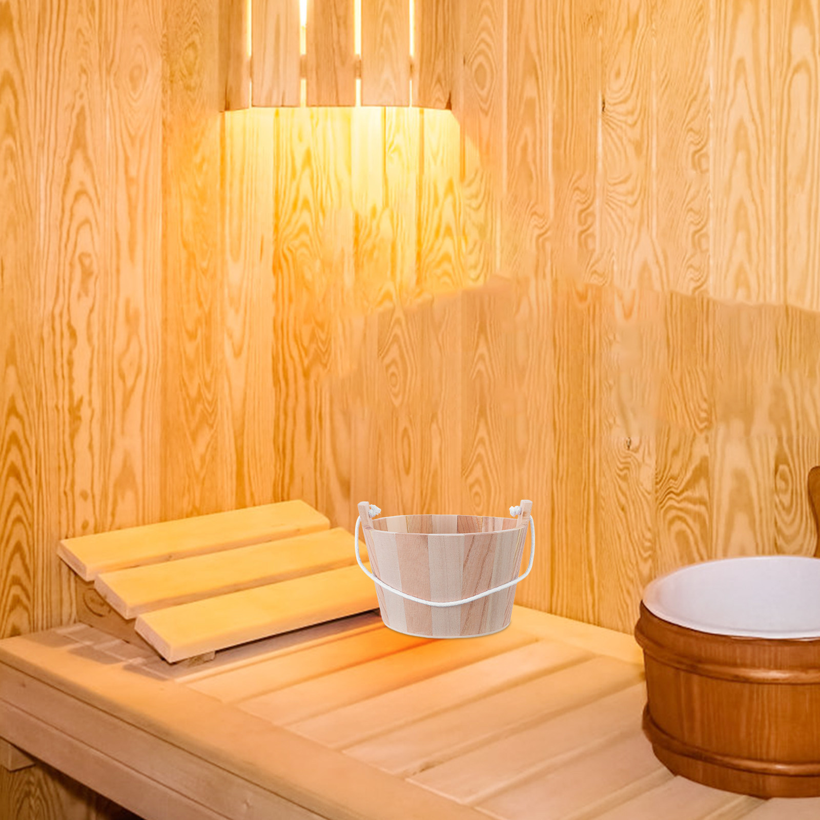 دلو ساونا فاخر مصنوع يدويًا من - مراجعة Home Bathroom Sauna وسعره