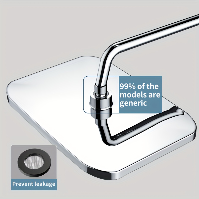 رأس دش مربع كبير مسطح مطلي بال - مراجعة Home Office Bathroom وسعره