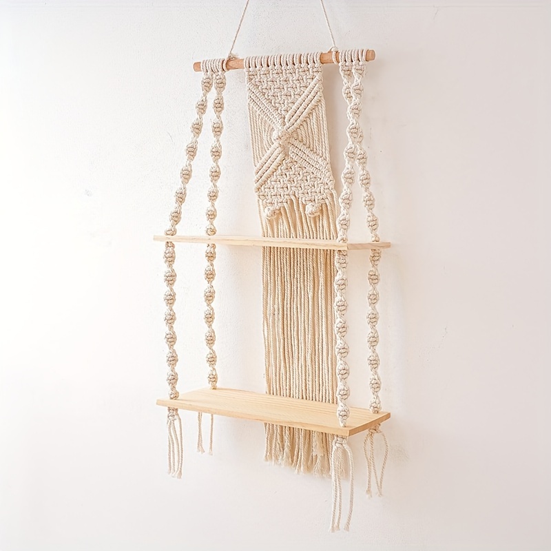 معلقة جدارية بوهيمية مصنوعة يد - مراجعة Home Bathroom Shelf وسعره