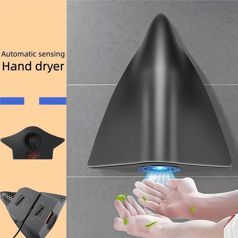 مجفف يدوي كهربائي بقابس أمريكي - مراجعة Home Bathroom Hand Dryer وسعره
