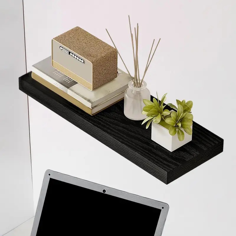رف حائط عائم متين مع دعامات مخ - مراجعة Home Bathroom Shelf وسعره